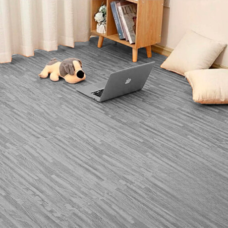 Set X20 Tatami Alfombra Piso Encastre Simil Madera Gris