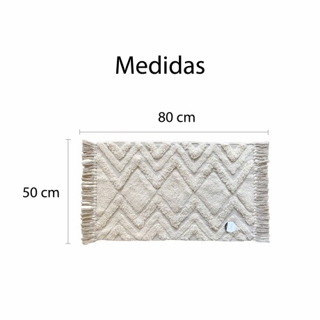 Alfombra Fleece Con Flecos Diseño Zigzag Suave Beige