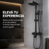Barral Ducha Negro Mate Con Monocomando Bañera Duchero Barral Ducha Negro Mate Con Monocomando Bañera Duchero