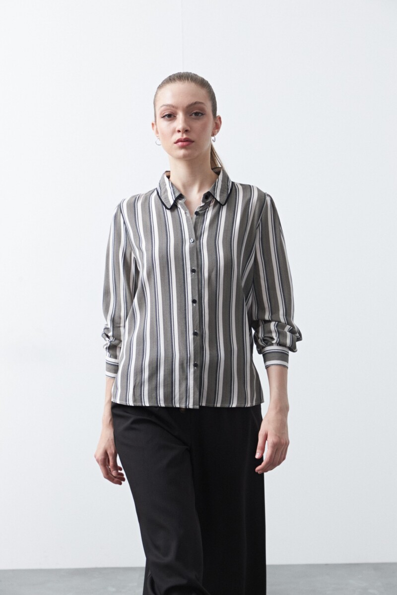 CAMISA RIZE Negro/Blanco