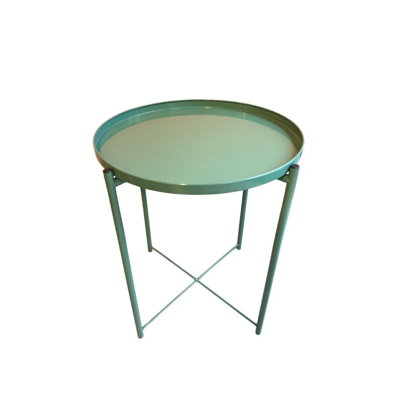 Mesa auxiliar con bandeja MILO Verde