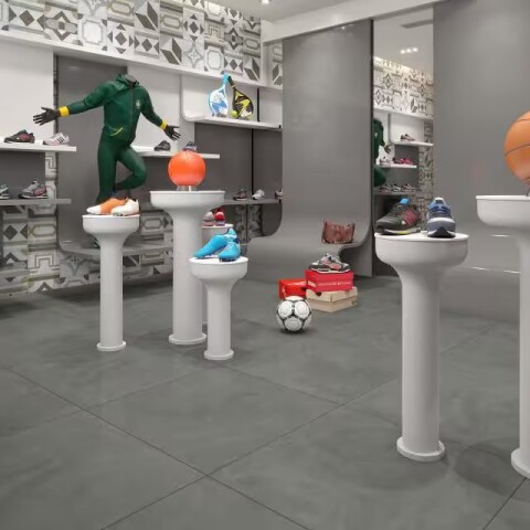 Semigres Gris esmaltado 74x74 cm Satinado y Rectificado Semigres Gris Esmaltado 74x74 Cm Satinado Y Rectificado