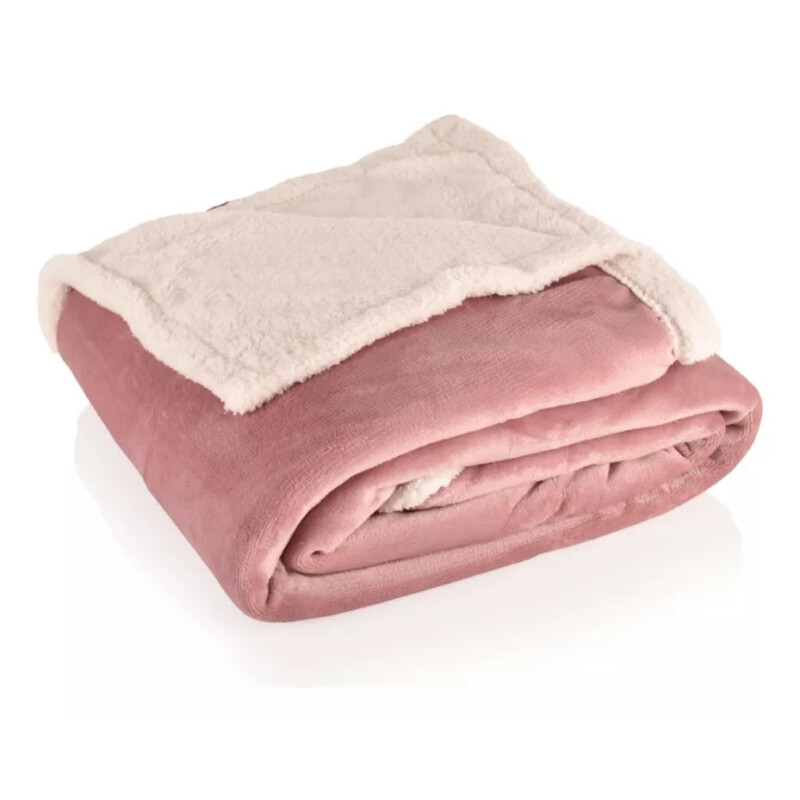 Frazada Reversible Polar Corderito/sherpa Microfibra 180x200 - Rosa Frazada Reversible Polar Corderito/sherpa Microfibra 180x200 - Rosa