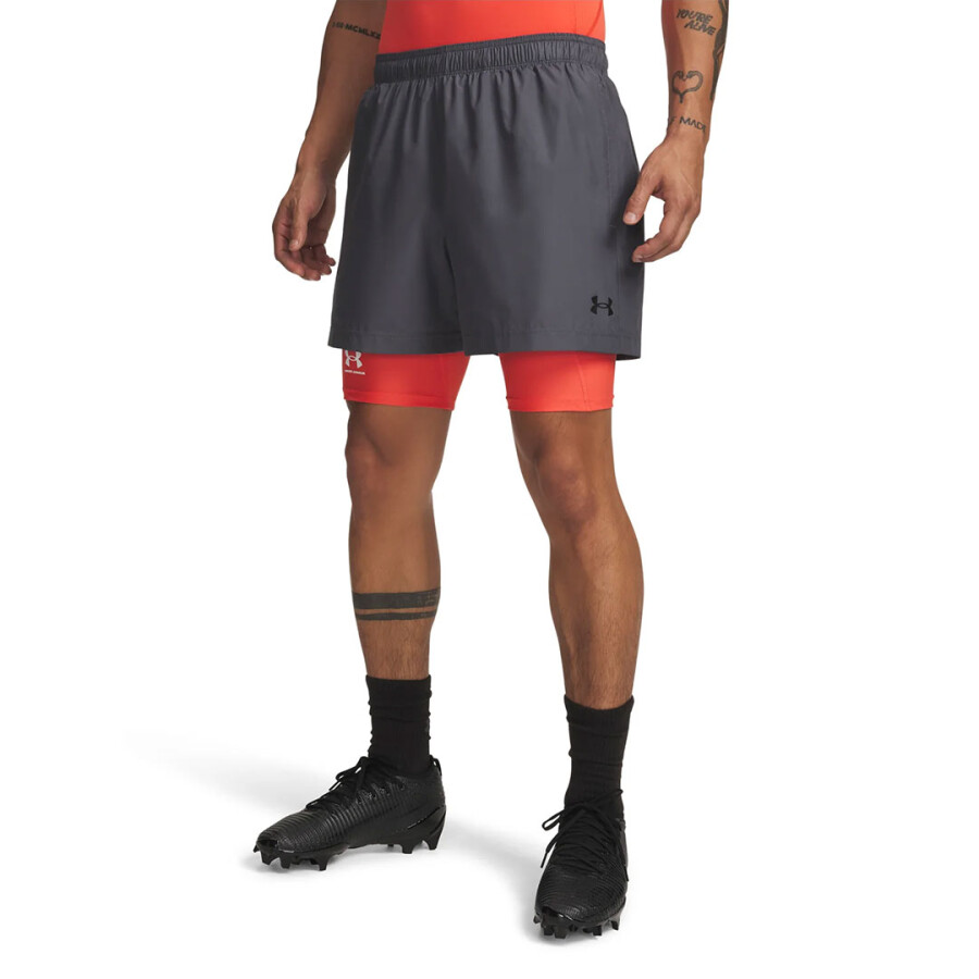 Short de Hombre Under Armour Tech Woven 5 In Gris