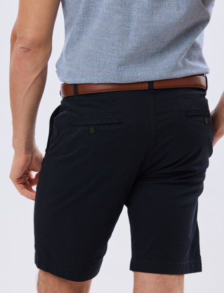 BERMUDA CLASICA CON ELASTANO Azul