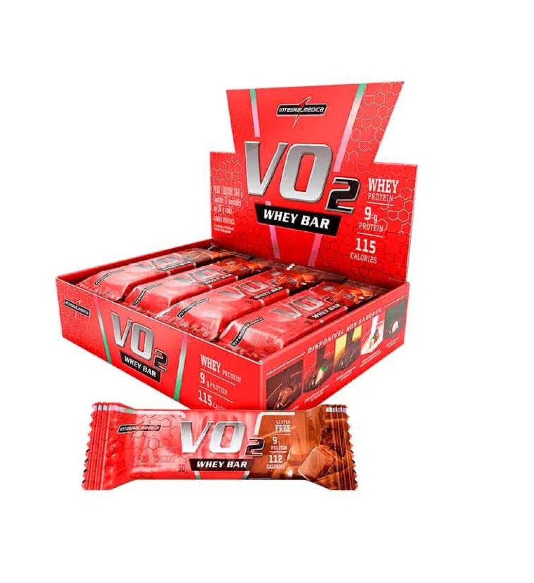 Barra Proteica 30g Vo2 Whey Bar Caja x12 Unidades - Cookie 