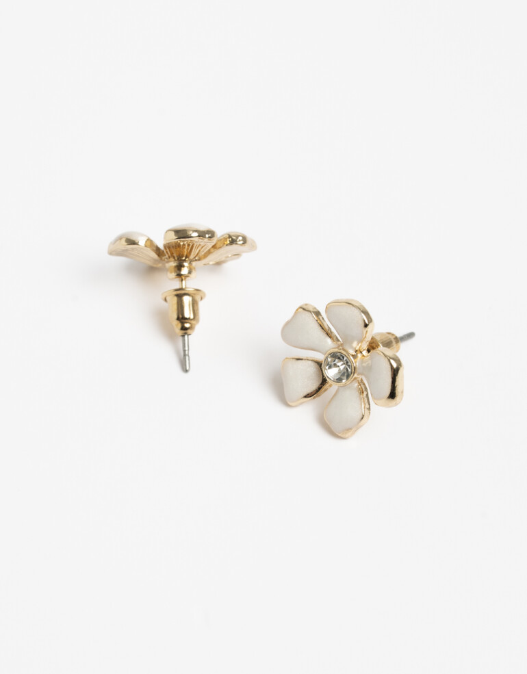 Aros Pasantes Perlas Aros Pasantes Mariposa - Dorado