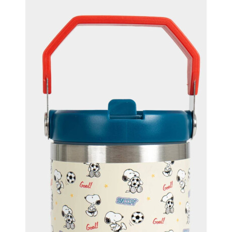 Vaso Metálico Snoopy Mundial Blanco Crudo