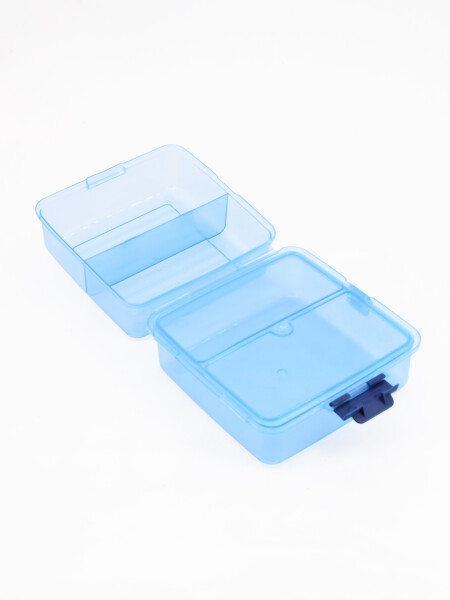 CONTENEDOR LUNCHERA REPARTICIONES AZUL