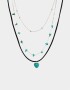 Collares Cortos Piedra Collar Corto Antique Silver - Plateado Antique Silver