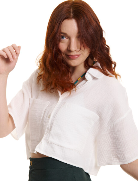 Camisa boxy blanco