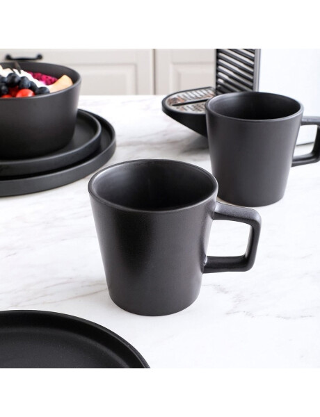 MUG ASA RECTA STONEWARE 325ML D9.5x9CM TOKIO NEGRO MUG ASA RECTA STONEWARE 325ML D9.5x9CM TOKIO NEGRO