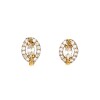 Caravanas Halo de oro - Oro bajo - Zirconia- CA8076 sinpiedra