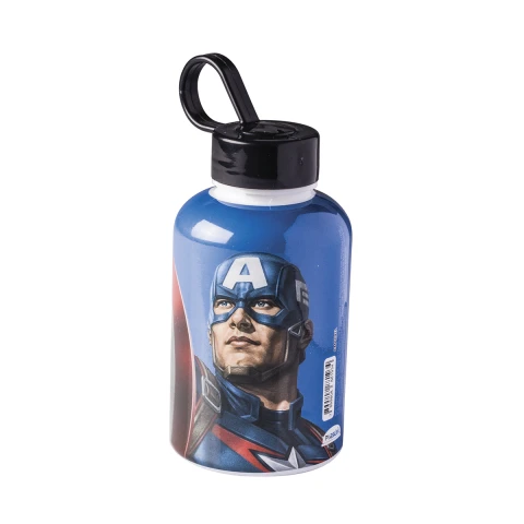Botella Plástica 280ml con Agarre CAPITAN AMERICA