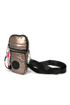 Porta celular Plateado