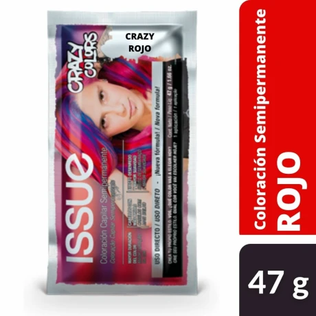 TINTA ISSUE CRAZY COLOR 47 G ROJO TINTA ISSUE CRAZY COLOR 47 G ROJO
