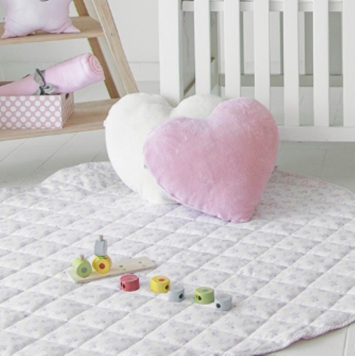 Almohadón Soft Corazón - Marfil 