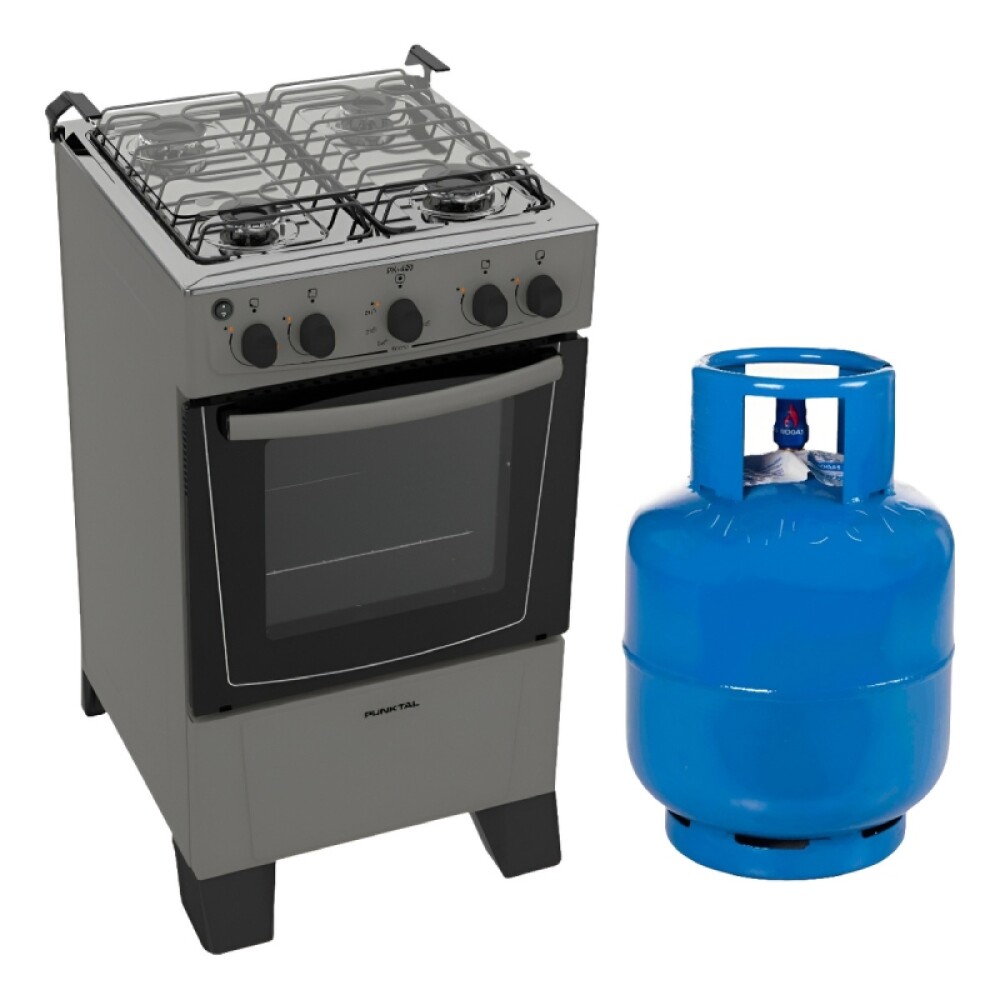 COCINA S/GAS - MESA Y FRENTE INOX- TERMO-2 VIDRIO-ENCENDIDO acero inoxidable