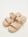 Sandalia Rutand Beige Claro