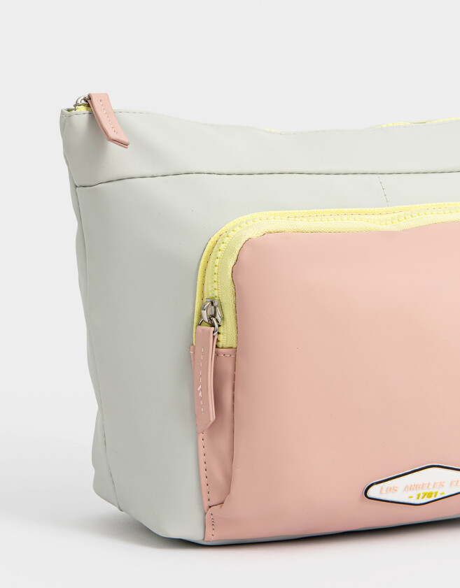 Porta Cosméticos Deportivo Porta Cosméticos Colorblock - Gris Claro