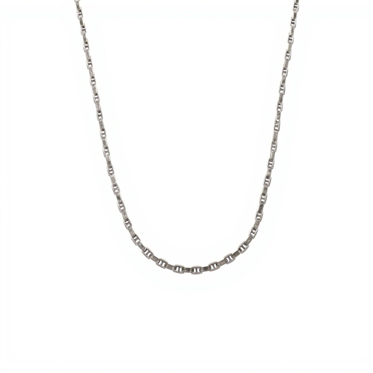 Cadena Force con barra-Plata 925-Sin Piedra-CD3485 - sinpiedra 