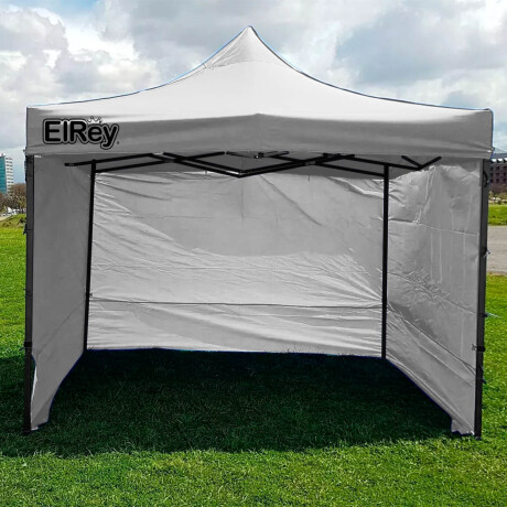 Gazebo 2.5x2.5mt Toldo Uv30 Impermeable + 3 Paredes Blanco