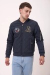 Campera bomber capitoneada Azul