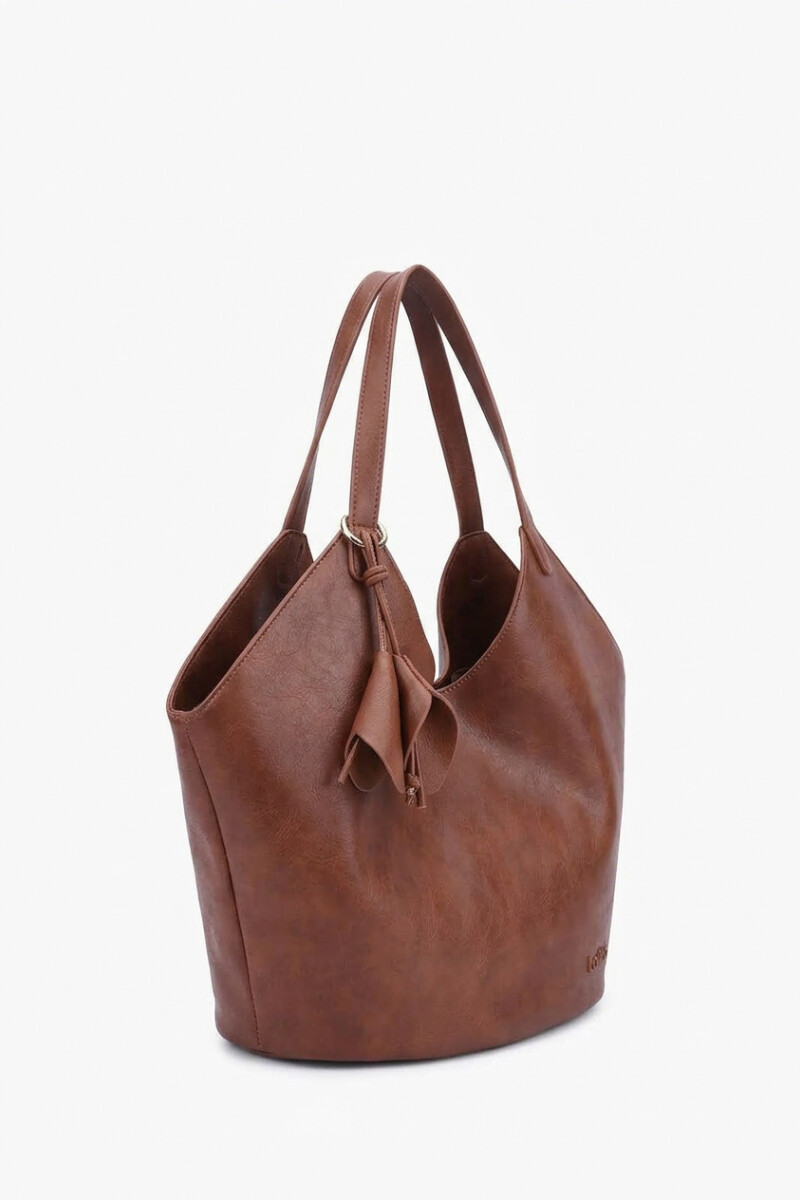 Cartera tote hobo tostado