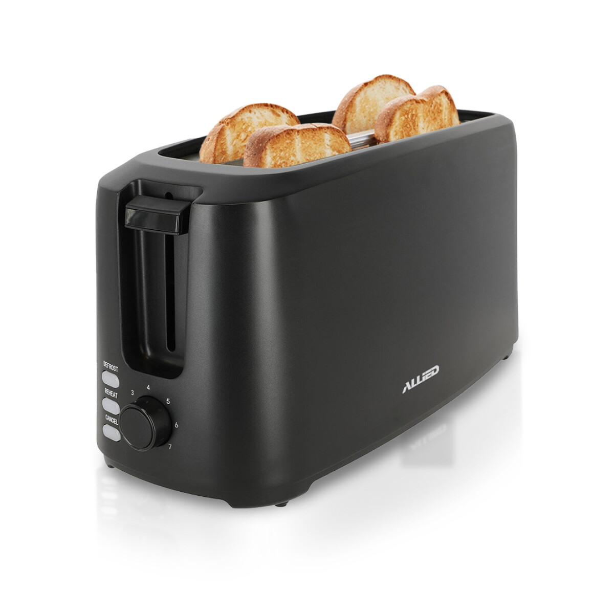 Tostadora De 4 Panes Allied Al-To4S 1450W Universo Binario - NEGRO 