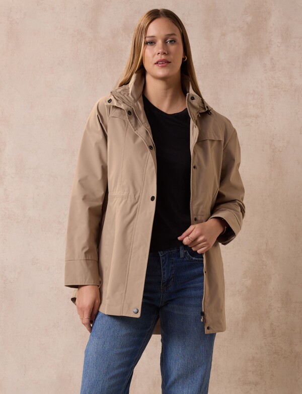 Campera Impermeable BEIGE