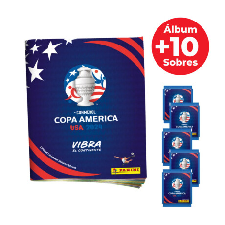 Copa América 2024 - Álbum + 10 sobres de figuritas Copa América 2024 - Álbum + 10 sobres de figuritas