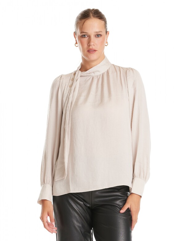 Blusa Lazo & Botones BEIGE CLARO