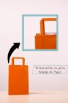 Bolsa lisa acuario 14x08x20 cm NARANJA