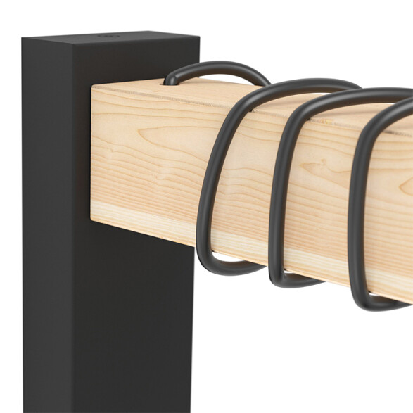 Lámpara de pared E27 brazo de acero móvil +campana EG6122