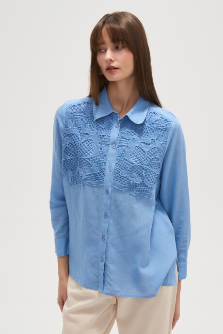 Camisa Jayas Azul Grisaceo
