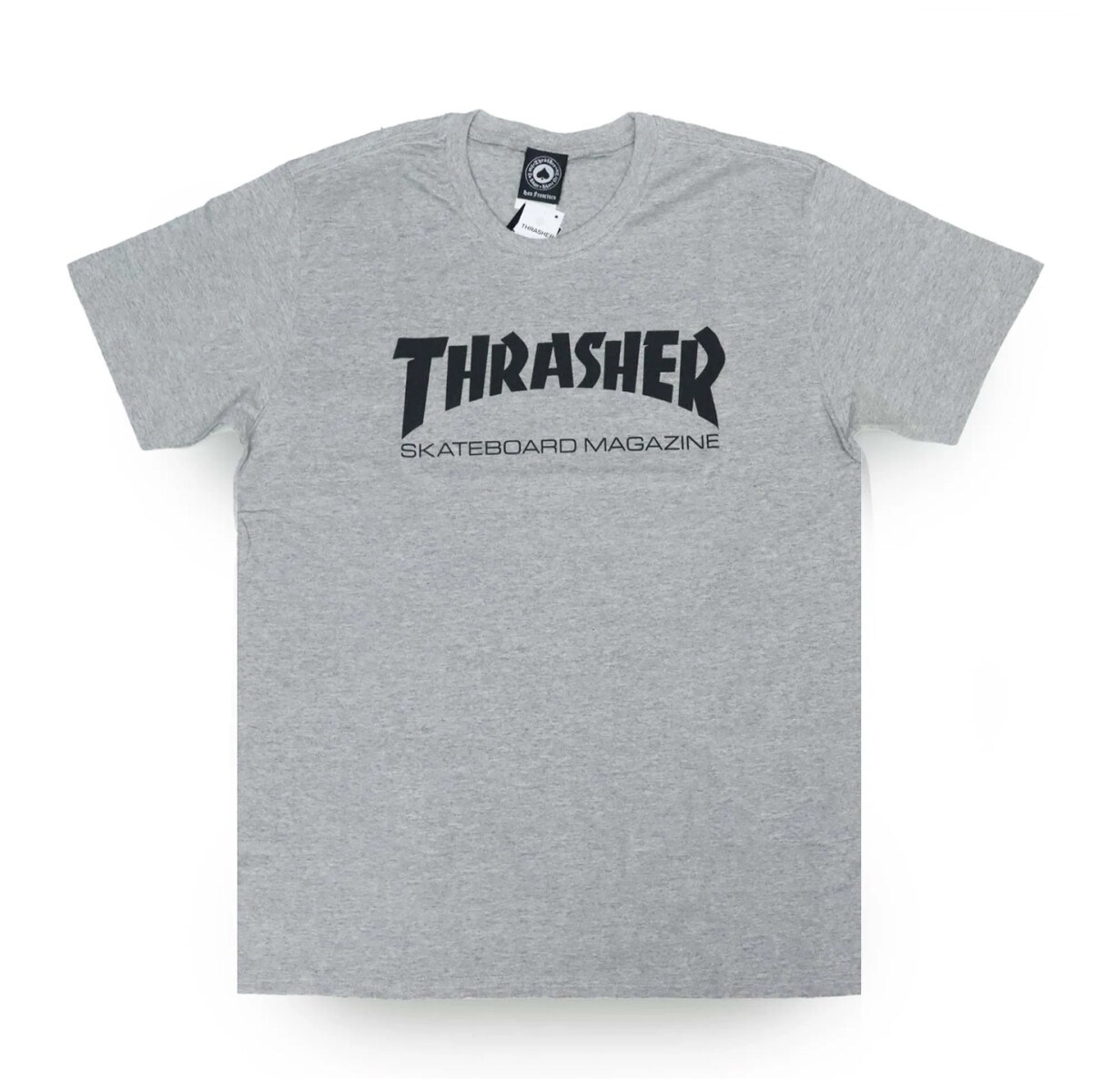 Remera Thrasher Juvenil SkateMag - Gris 