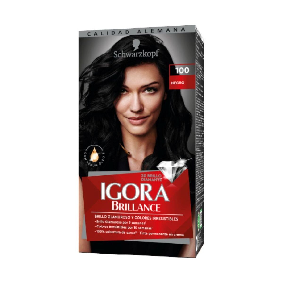 IGORA BRILLANCE NEGRO NÂ°100 KIT X 50 ML 