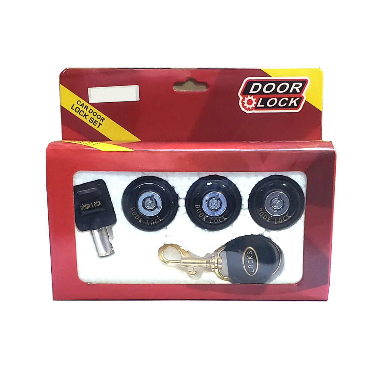 CERRADURAS Y PARTES - KIT 3 CILINDROS DE PUERTA UNIVERSAL CON LLAVE - 