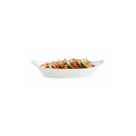 Bandeja de Porcelana Blanca 23 x 12 cm Actualite Bandeja de Porcelana Blanca 23 x 12 cm Actualite