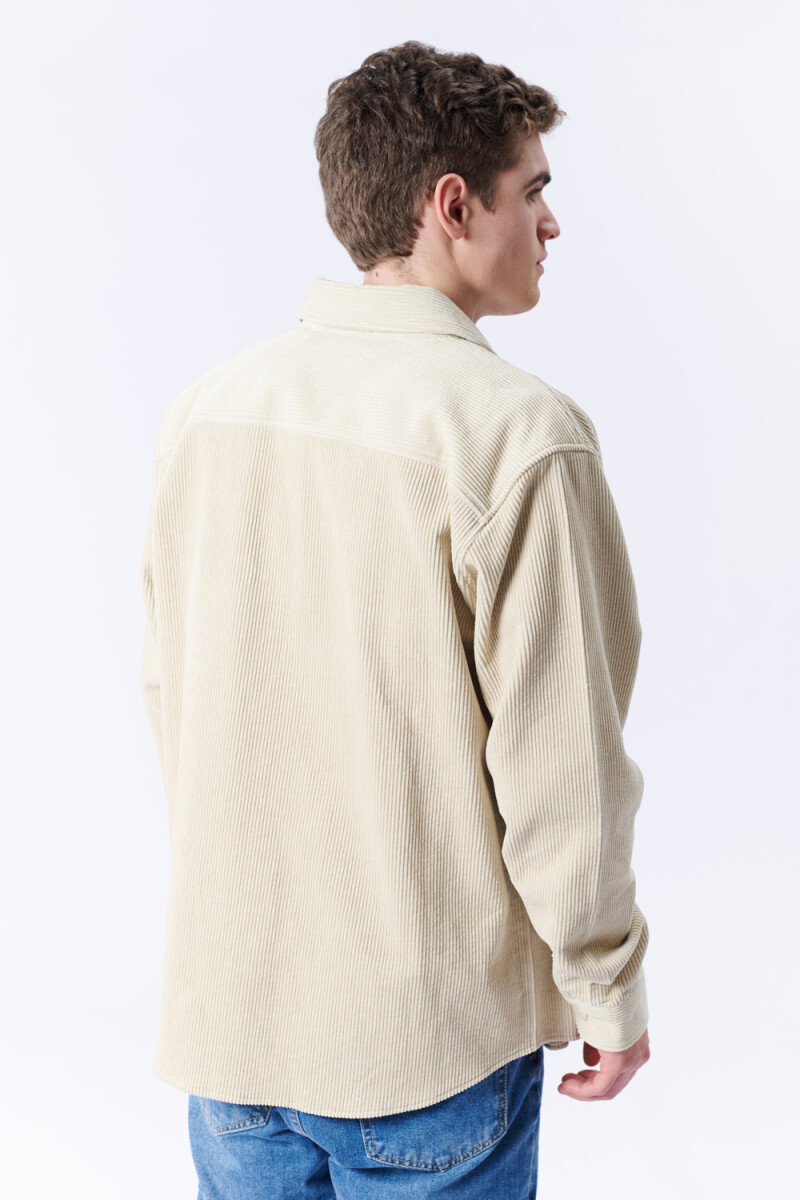 Sobrecamisa de pana Beige