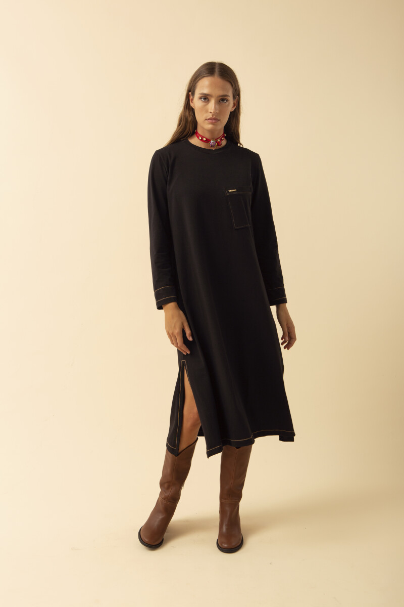 TSHIRT LONGA EXTRA - Negro 