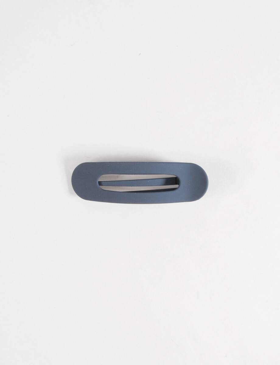 Broche tipo clip grande - azul 