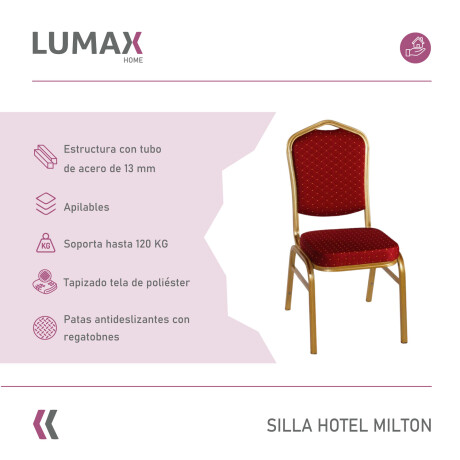 Silla Hotel Milton Rojo