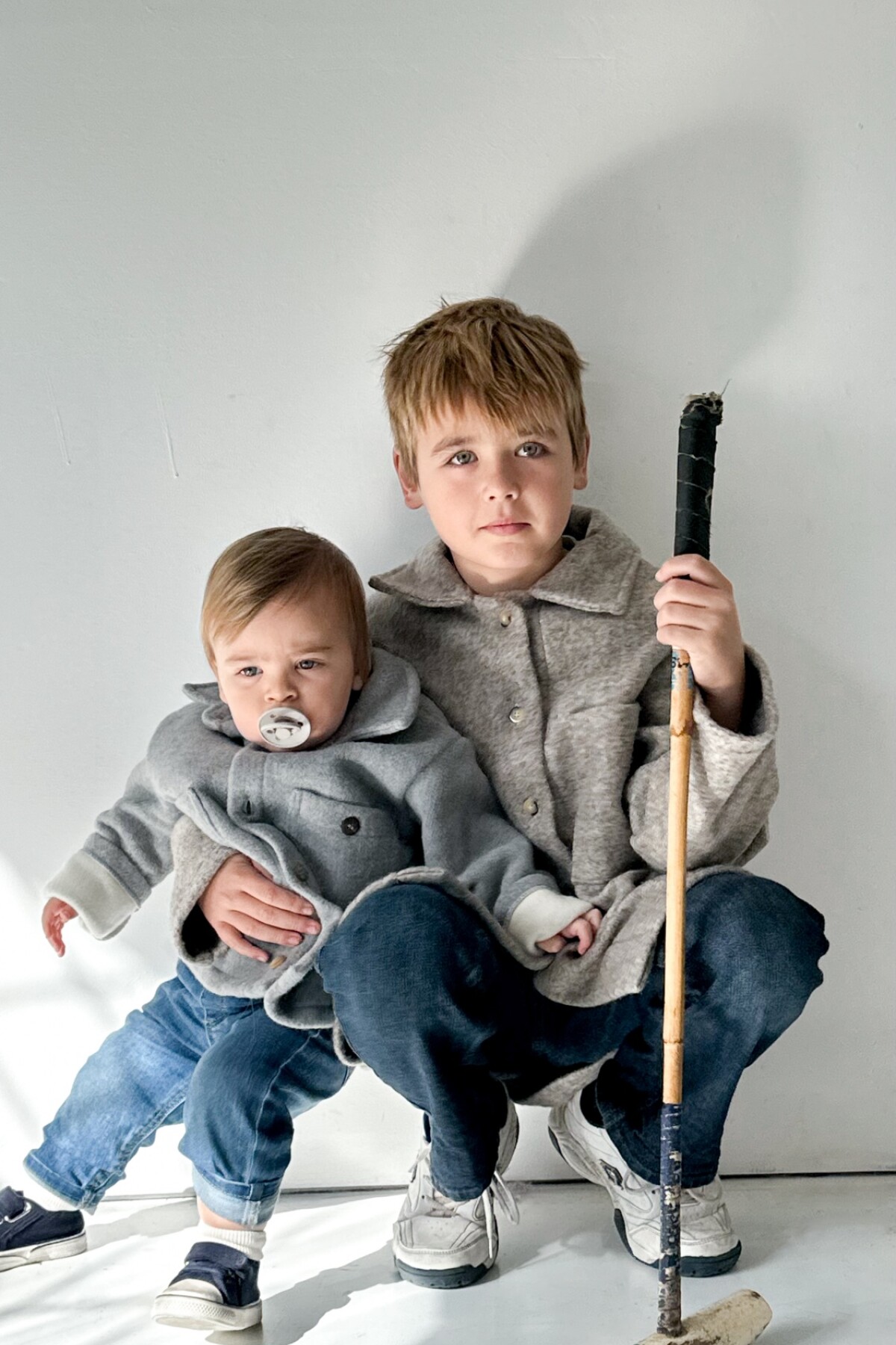 The New Blazer Guri Jaspeado Gris