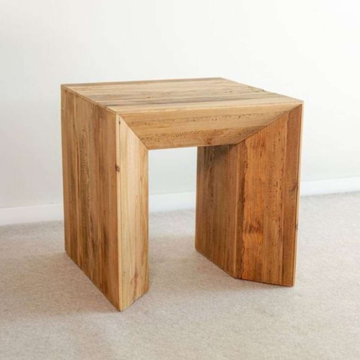 Mesa Auxiliar Rústica - Madera Reciclada 