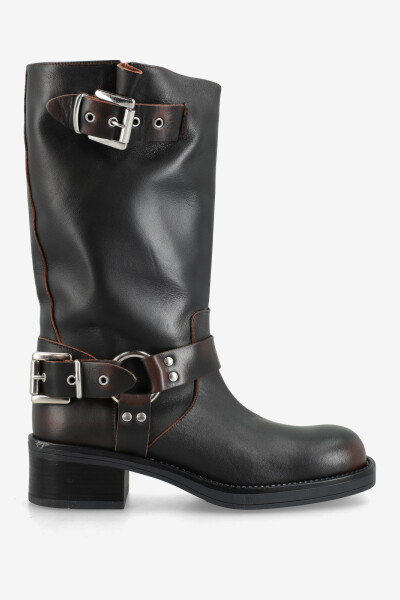 Bota doble Larga Marron