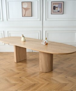 MESA DE COMEDOR RACHEL Roble - EXTENSIBLE