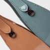Cartera al hombro Leaf en efecto cuero charol Rosa