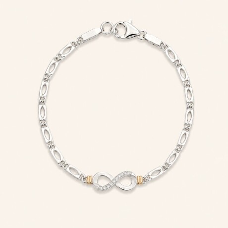 Pulsera Infinito - Plata y Oro Pulsera Infinito - Plata y Oro