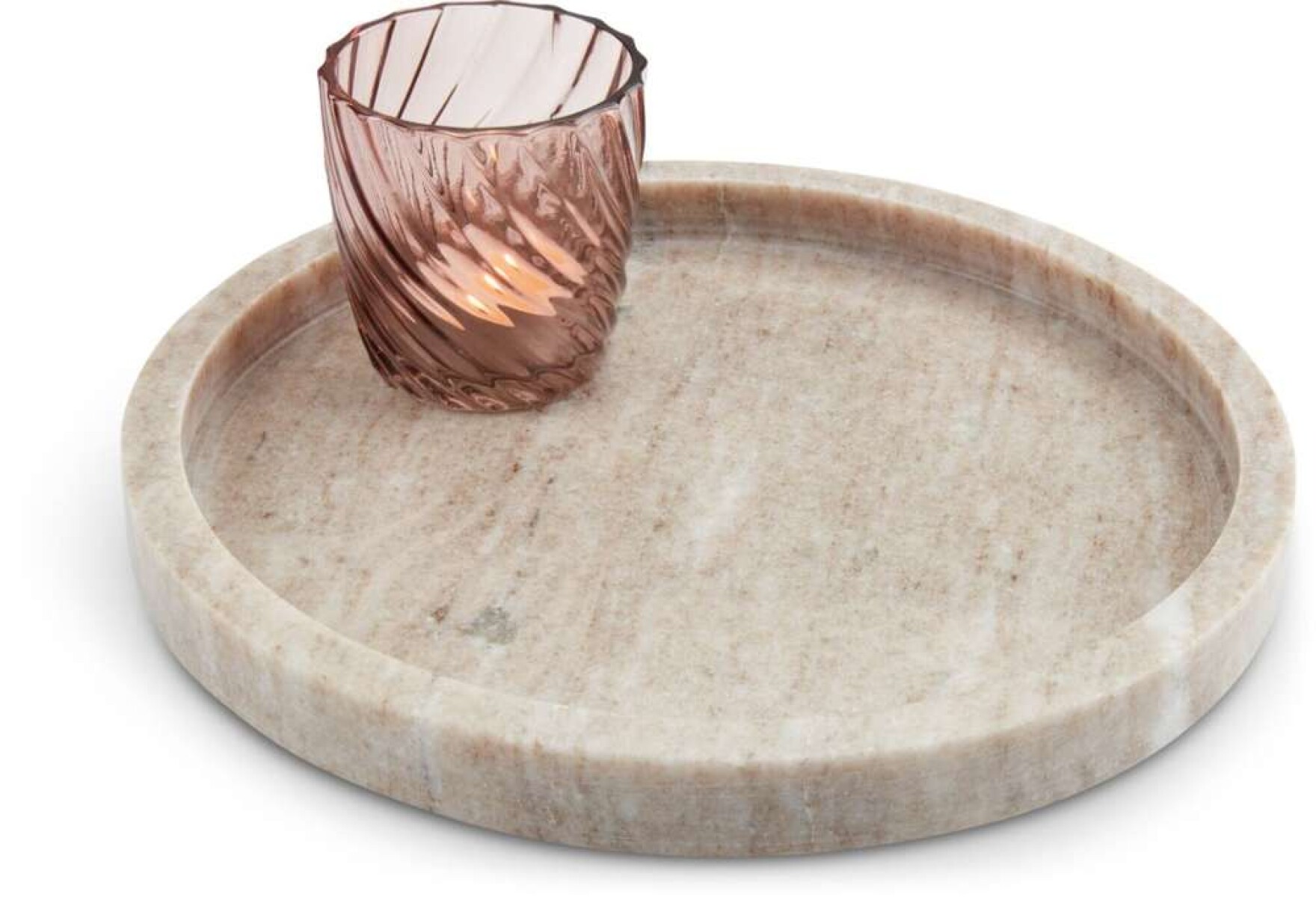 Bandeja Decorativa Valdemar Ø25Cm - Marmol 